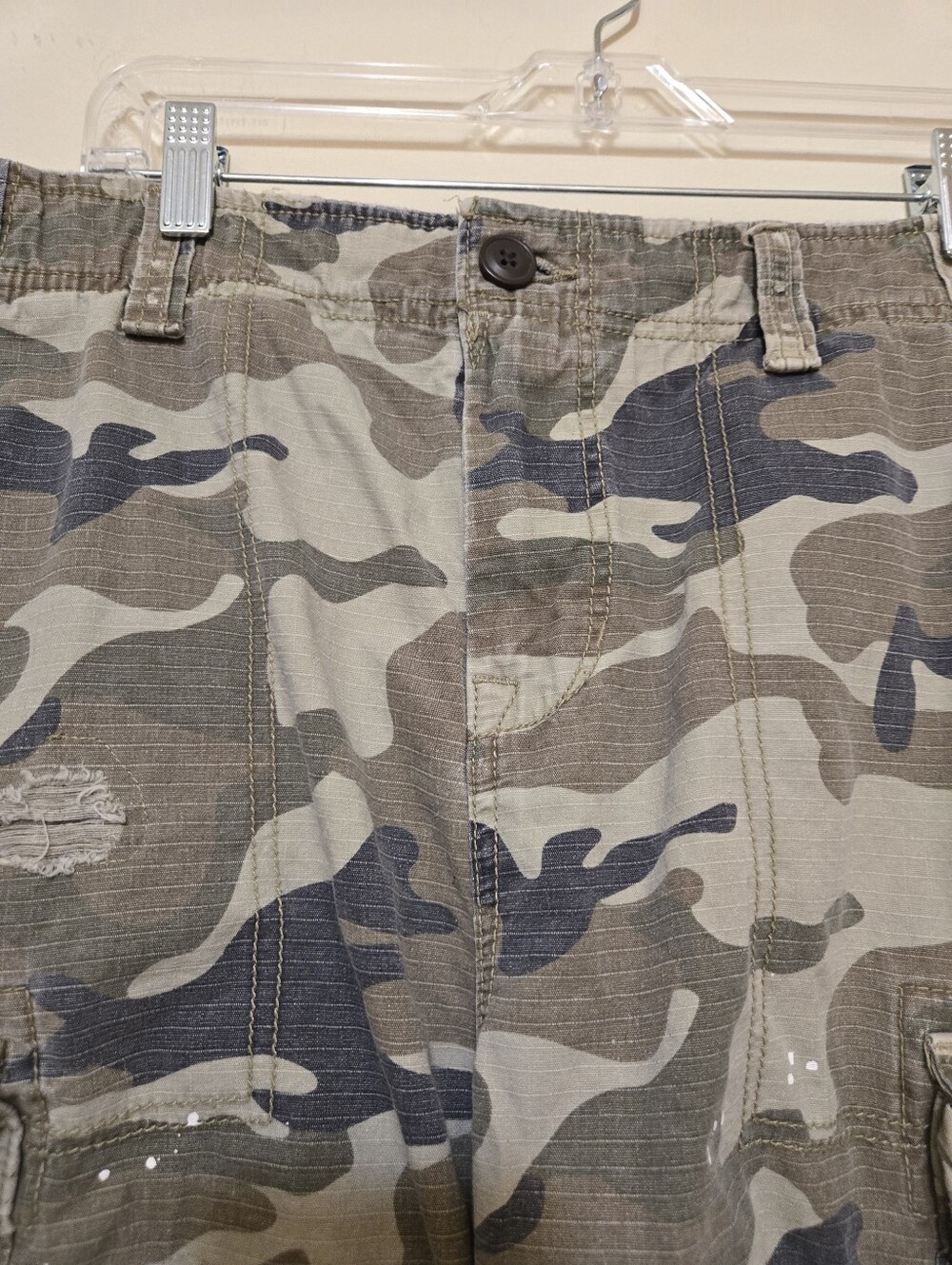 Aeropostale Camouflage Cargo Shorts - Camo Waist 34 - Picture 5 of 7
